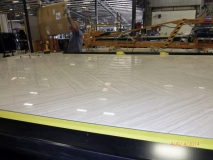 Finished floor installed