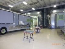 Paint shop prep area